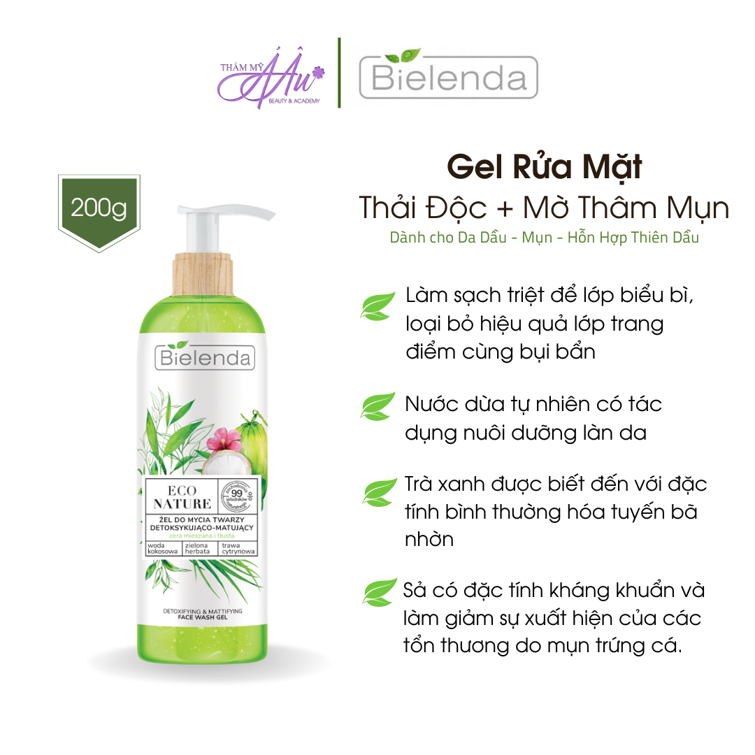 Gel Rửa Mặt Dừa_ Da Dầu - Mụn -Hỗn Hợp