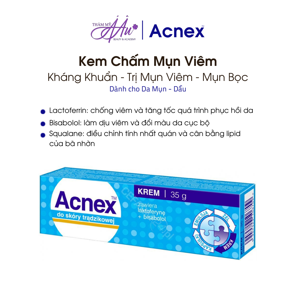 Kem Chấm Mụn Viêm Acnex