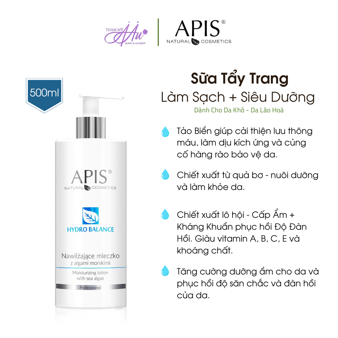 Lotion Tẩy Trang Tảo   Lô Hội - Da Khô - Da Lão Hóa