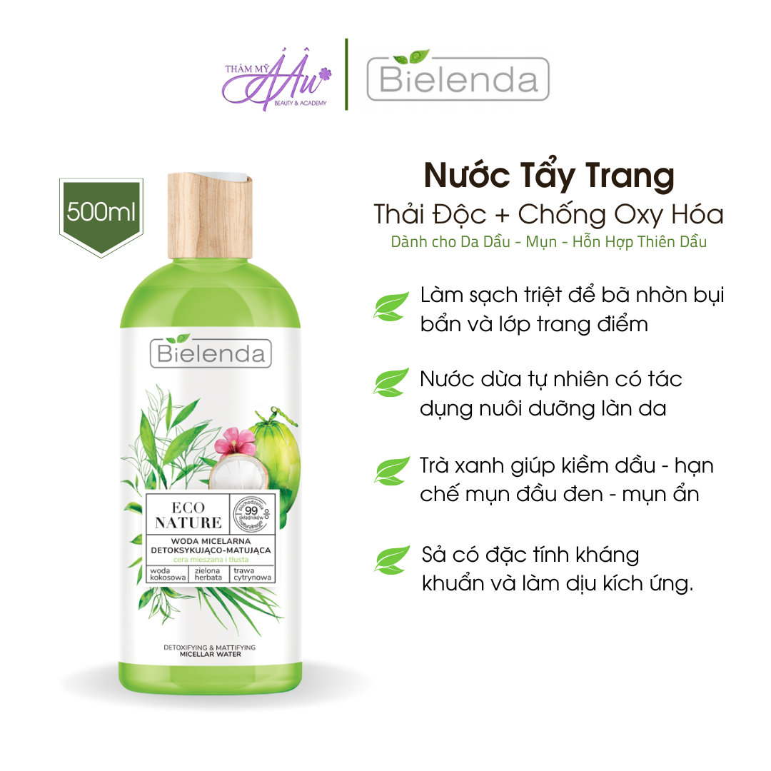 Nước Tẩy Trang Dừa - Da Mụn -Dầu - Hỗn Hợp