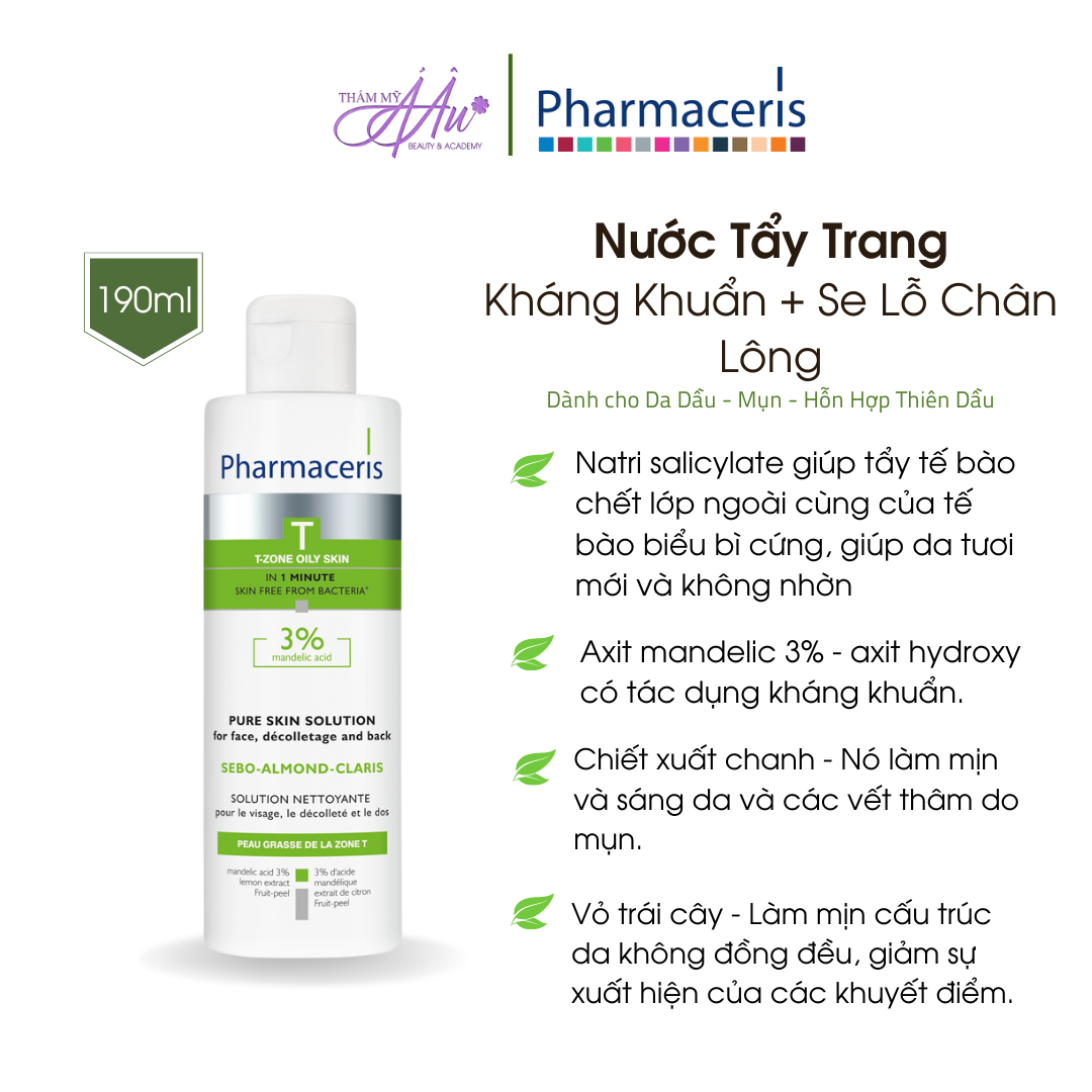 Gel Tẩy Trang 3% Mandelic acid Kháng Khuẩn