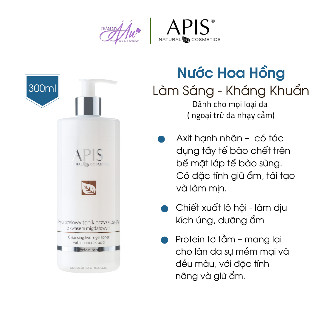 Nước Hoa Hồng Apis Professional Mandelic Acid Sạch - Sáng - Kháng Khuẩn