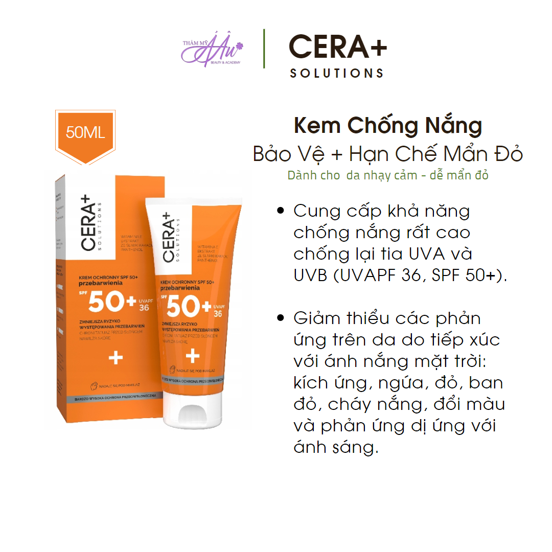 KEM BẢO VỆ DA SPF 50  DÀNH CHO DA MẪN CẢM 50ML