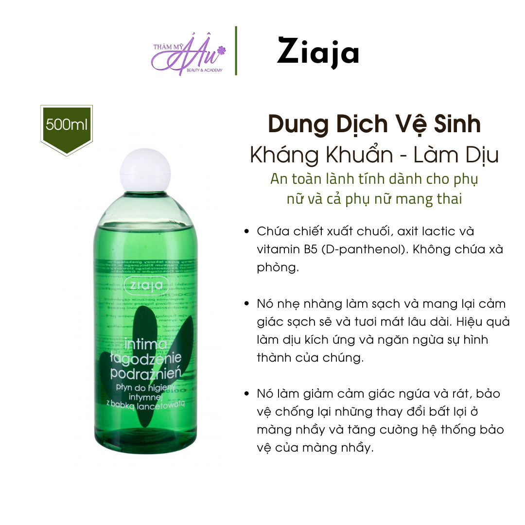 Dung dịch vệ sinh phụ nữ Làm Dịu - Giảm Ngứa - Ziaja